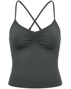 Garage Active Ruched Cami Top - Blue