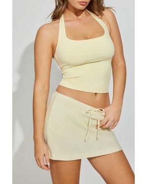 Garage Linen Clean Micro Skort - Yellow
