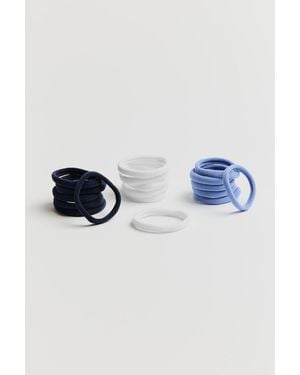 Garage Pack Of 18 Seamless Hair Elastics - Blue