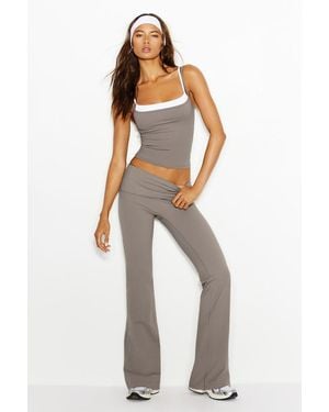 Garage Sleek Double Layer Cami Top - White