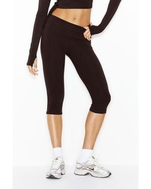 Garage Stretchterry Capri Trousers - Black