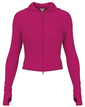 Garage Stretchterry Hooded Zip Up - Pink