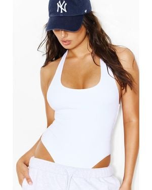 Garage Snatchrib Racerback Bodysuit - White