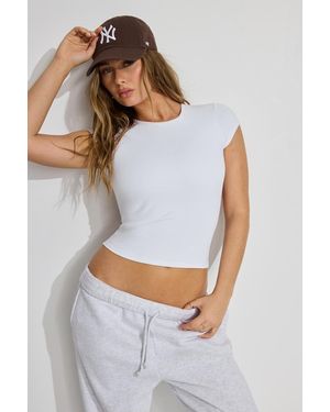 Garage Active Open Back Tee - Gray