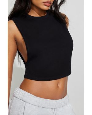 Garage Crewneck Muscle T-Shirt - Black