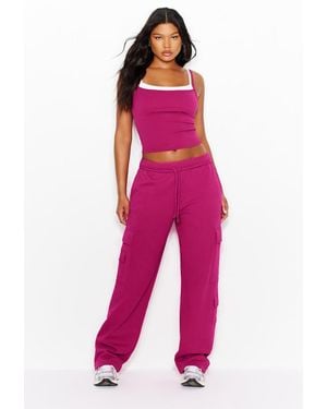 Garage Ultrafleece Cargo Sweatpants - Red