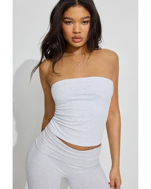 Garage Cotton Sleek Longline Tube Top - White