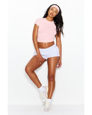 Garage Supersoft Crewneck Cropped T-Shirt - Red