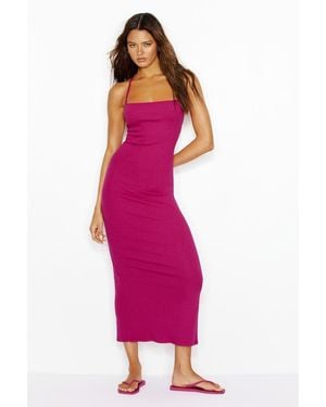 Garage Maxi Low Back Cami Dress - Pink