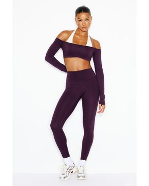 Garage Perfect Peach Active Leggings - Purple