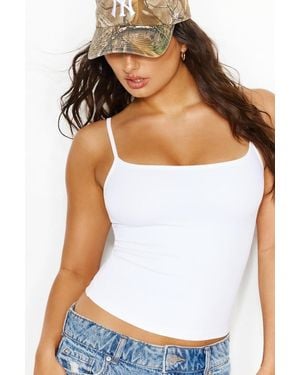 Garage Sleek Scoop Cami Top - White