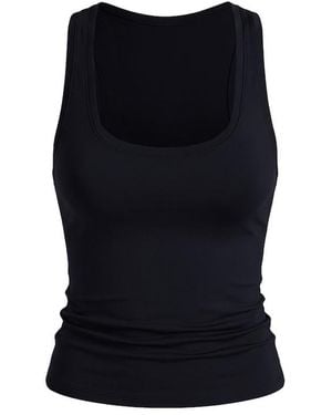 Garage Sleek Scoop Tank Top - Black
