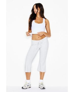 Garage Stretchterry Kick Flare Pants - White
