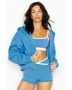 Garage Ultrafleece Cocoon Zip Hoodie - Blue