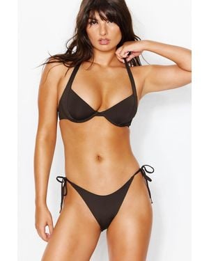 Garage Cheeky Side Tie Bikini Bottom - Black