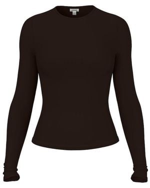 Garage Baretouch Crewneck Long Sleeve Top - Black