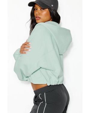 Garage Cocoon Zippie With Bungee Drawstring - Green
