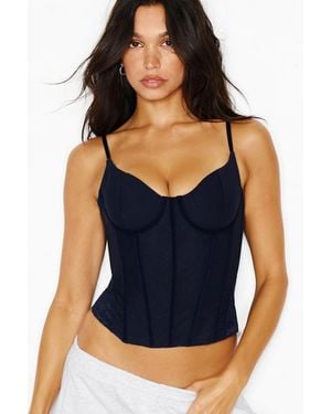 Garage Tate Sweetheart Lace Corset - Blue