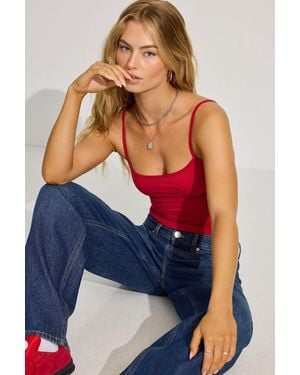 Garage Sleek Scoop Cami Top - Blue