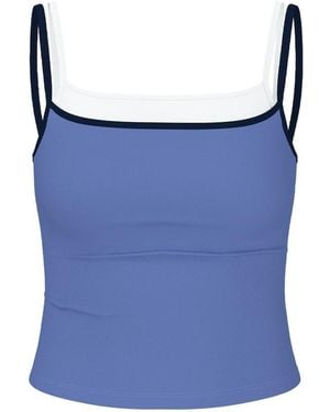 Garage Sleek Double Layer Cami Top - Blue