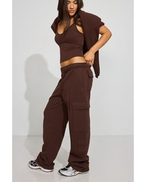 Garage Ultrafleece Cargo Joggers - Brown