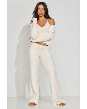 Garage Straight Leg Sweater Pants - Natural