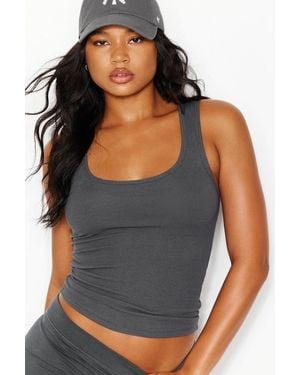 Garage Snatchrib Scoop Tank Top - Grey