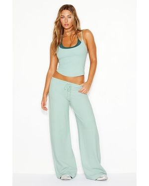 Garage Stretchterry Wide Leg Pants - Blue