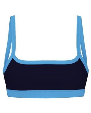 Garage Active Low Back Micro Bra - Blue