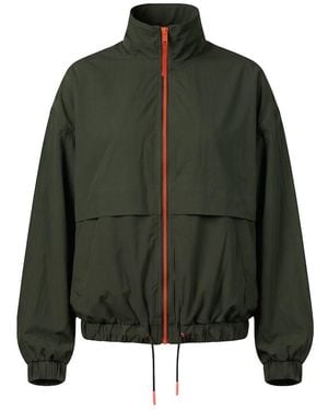 Garage Long Water Repellent Windbreaker - Green