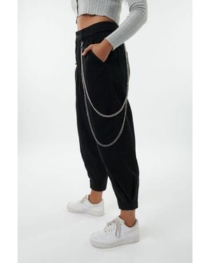 Garage Hanging Double Chain Belt - Black