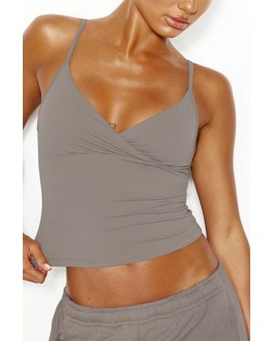 Garage Sleek Crossover Cami Top - Grey