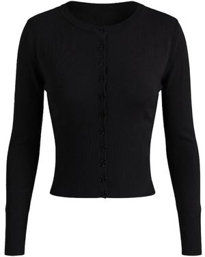 Garage Clean Cinch Waist Cardigan - Black
