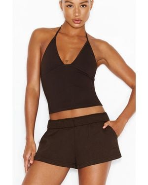 Garage Softterry Relaxed High Rise Shorts - Black
