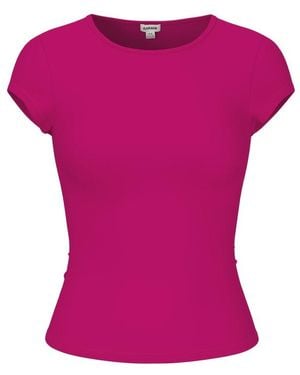 Garage Sleek Crewneck T-Shirt - Pink