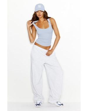 Garage Snatchrib Scoop Tank Top - White