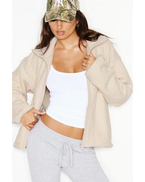 Garage Sherpa Full Zip Jacket - White