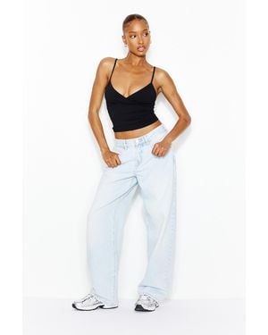 Garage Low Rise Baggy Jeans - Blue