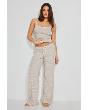 Garage Waffle Pants - White