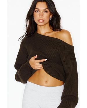 Garage Day Off Asymmetric Sweater - Black