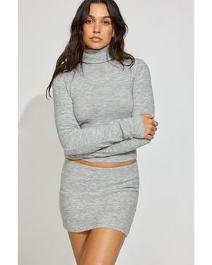 Garage Spongy Mini Skirt - Gray