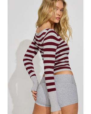 Garage Ryan Fitted Boatneck Sweater - Red