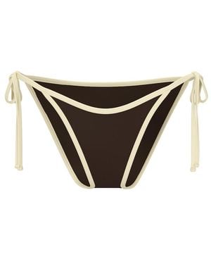 Garage Cheeky Side Tie Bikini Bottom - Black