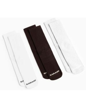 Garage Softcotton The Classic Crew Socks - Black