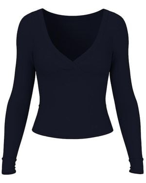 Garage Snatchrib Crossover Longsleeve Top - Blue