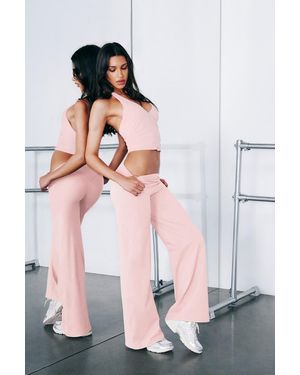 Garage Stretchterry Wide Leg Pants - Pink
