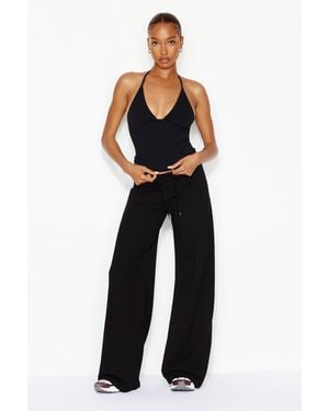 Garage Stretchterry Wide Leg Pants - Blue