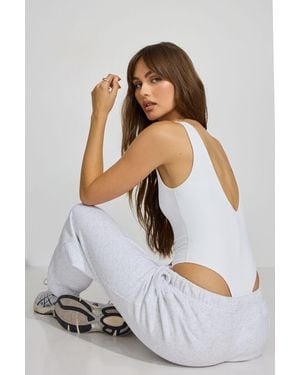 Garage Softactive V-Back Bodysuit - White