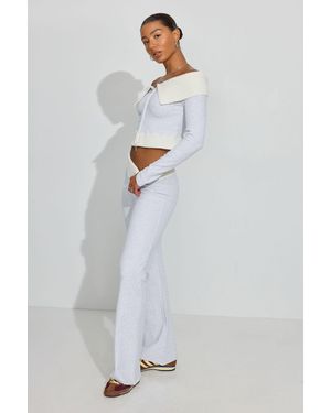 Garage Combo Flare Sweatpants - Gray