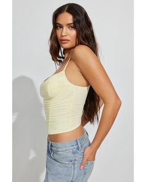 Garage Ally Mesh Peekaboo Bustier - Blue